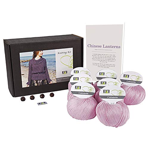 DesignEtte S, ägyptische Baumwolle, Stricken, chinesische Laternen, Baby Pink DesignEtte S, ägyptische Baumwolle, Stricken, chinesische Laternen, Baby Pink von DesignEtte