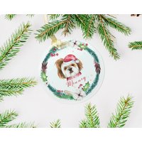 Personalisierte Shih Tzu Weihnachtsverzierung, Benutzerdefinierte Ornament, Haustier Porträt Weihnachtsgeschenk, Hund Hundeliebhaber Geschenk von DesignGypsee