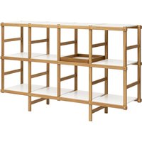 Design House Stockholm - Frame Regal medium, 154 x 39 x 95,4 cm, Eiche / weiß von Design House Stockholm