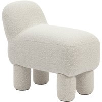 Design House Stockholm - Lulu Pouf, creme von Design House Stockholm