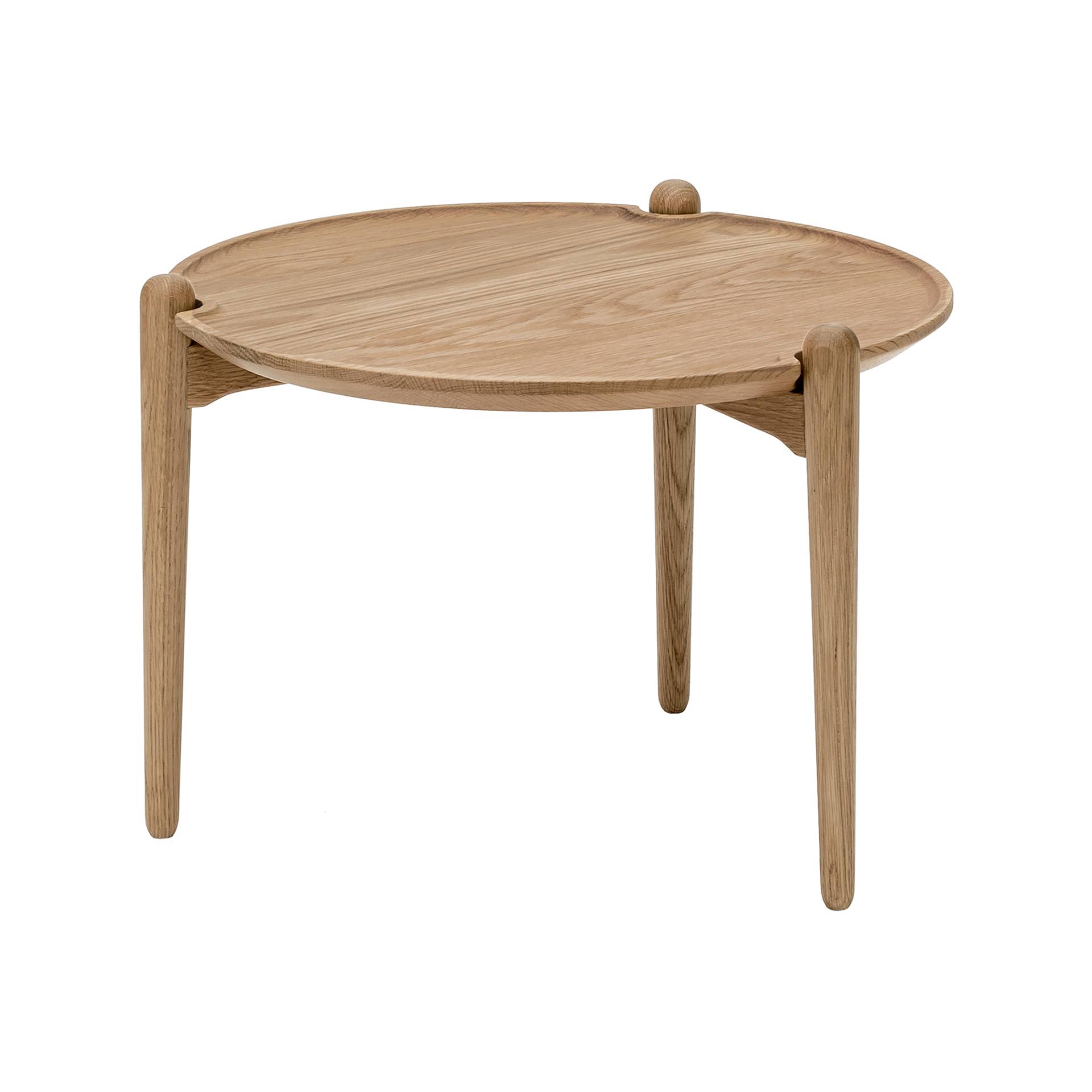 Design House Stockholm - Aria Low Beistelltisch - eiche natur/HxØ 37x50cm von Design House Stockholm