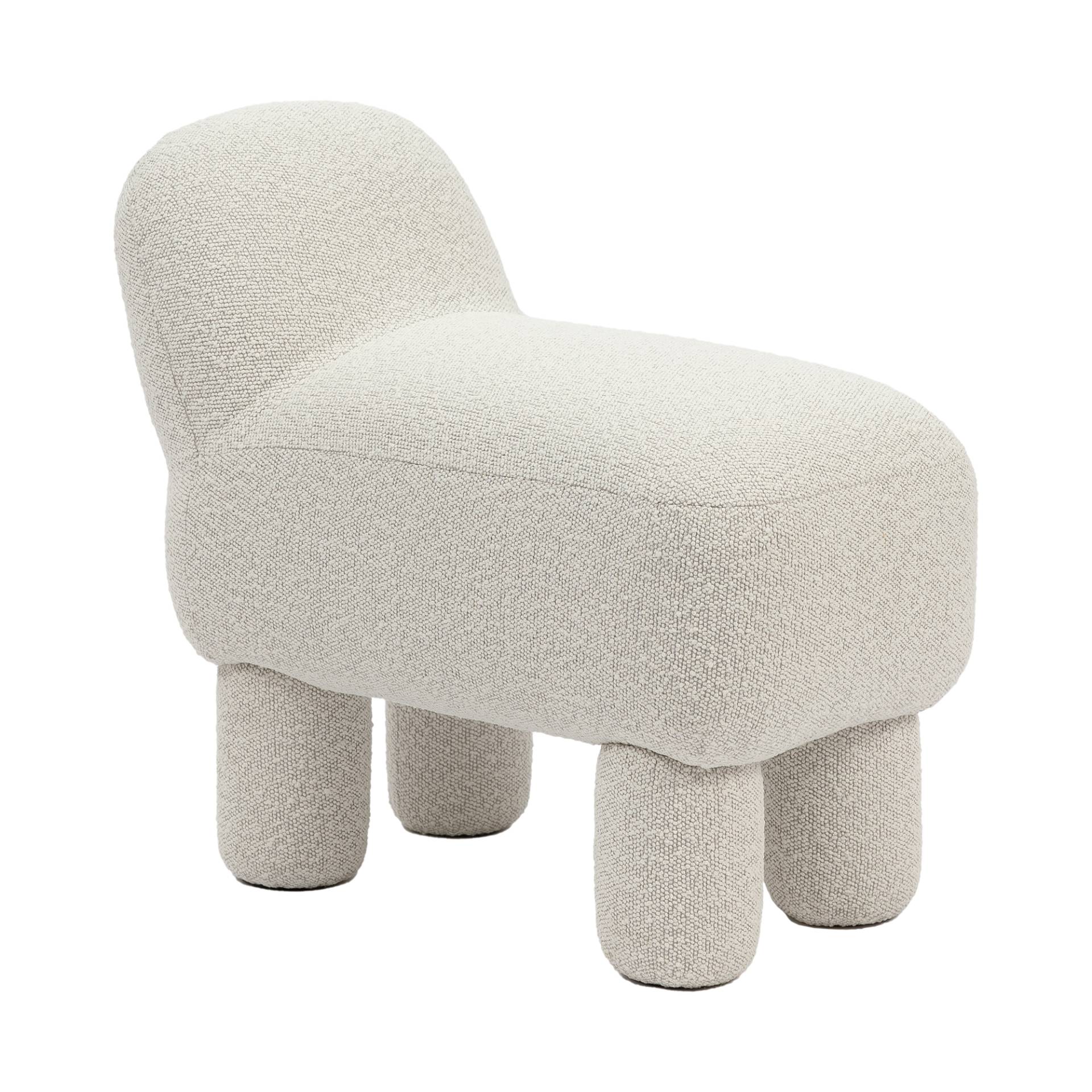 Design House Stockholm - Lulu Pouf - creme/BxHxT 65x59x36cm von Design House Stockholm