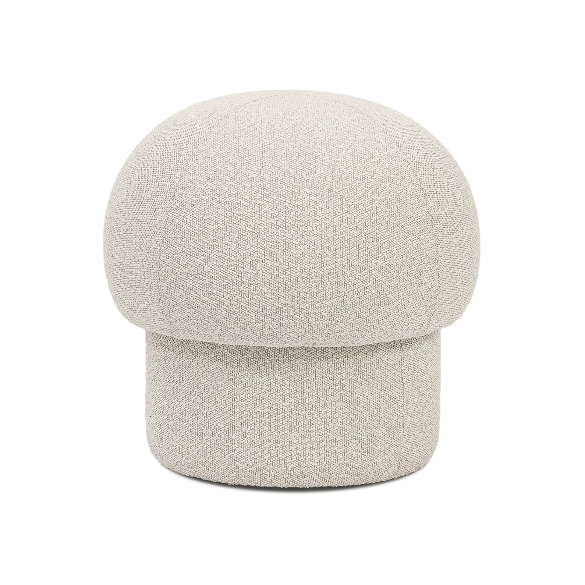 Design House Stockholm - Uno Pouf Ø50cm - creme/HxØ 47x50cm von Design House Stockholm