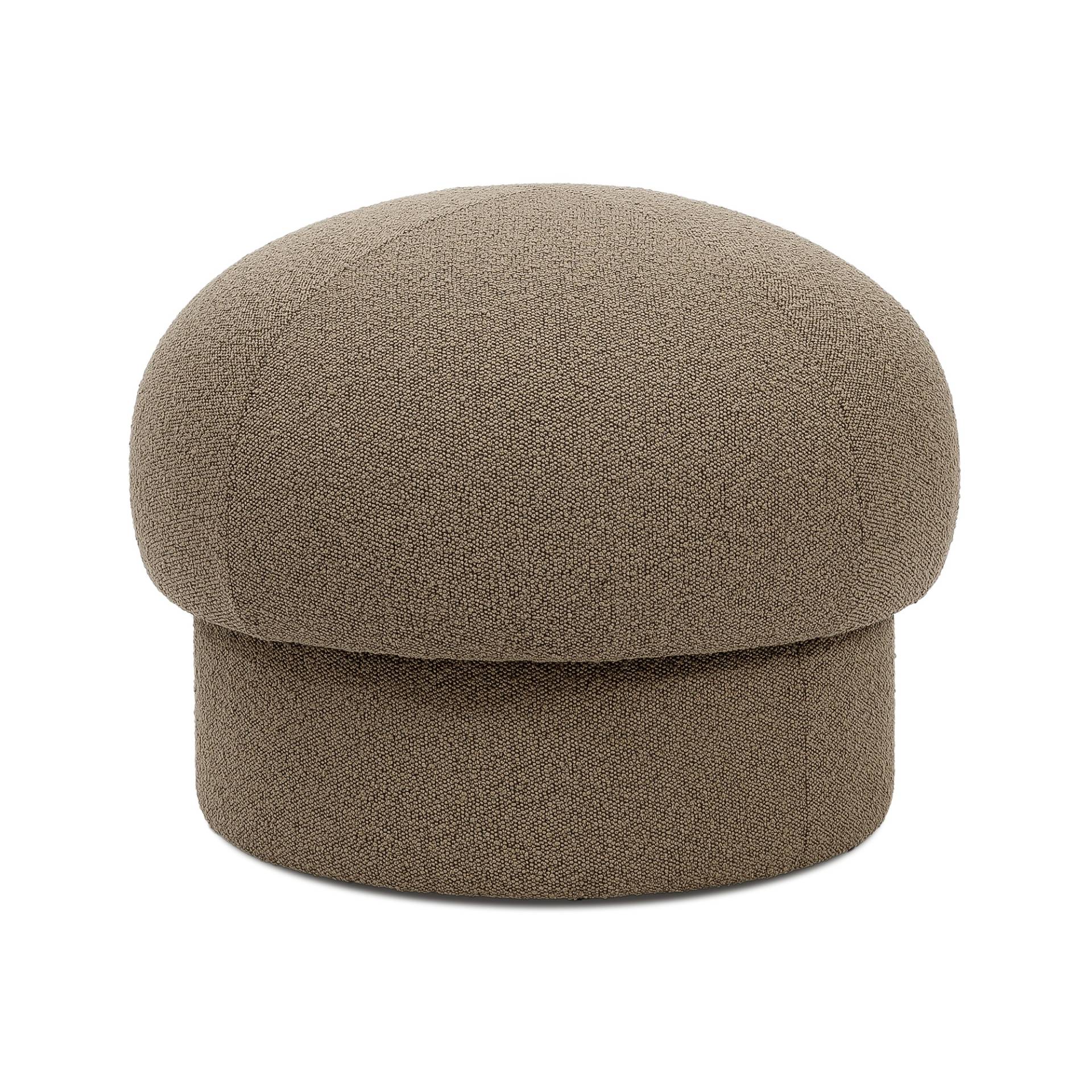 Design House Stockholm - Uno Pouf Ø65cm - braun/HxØ 50x65cm von Design House Stockholm