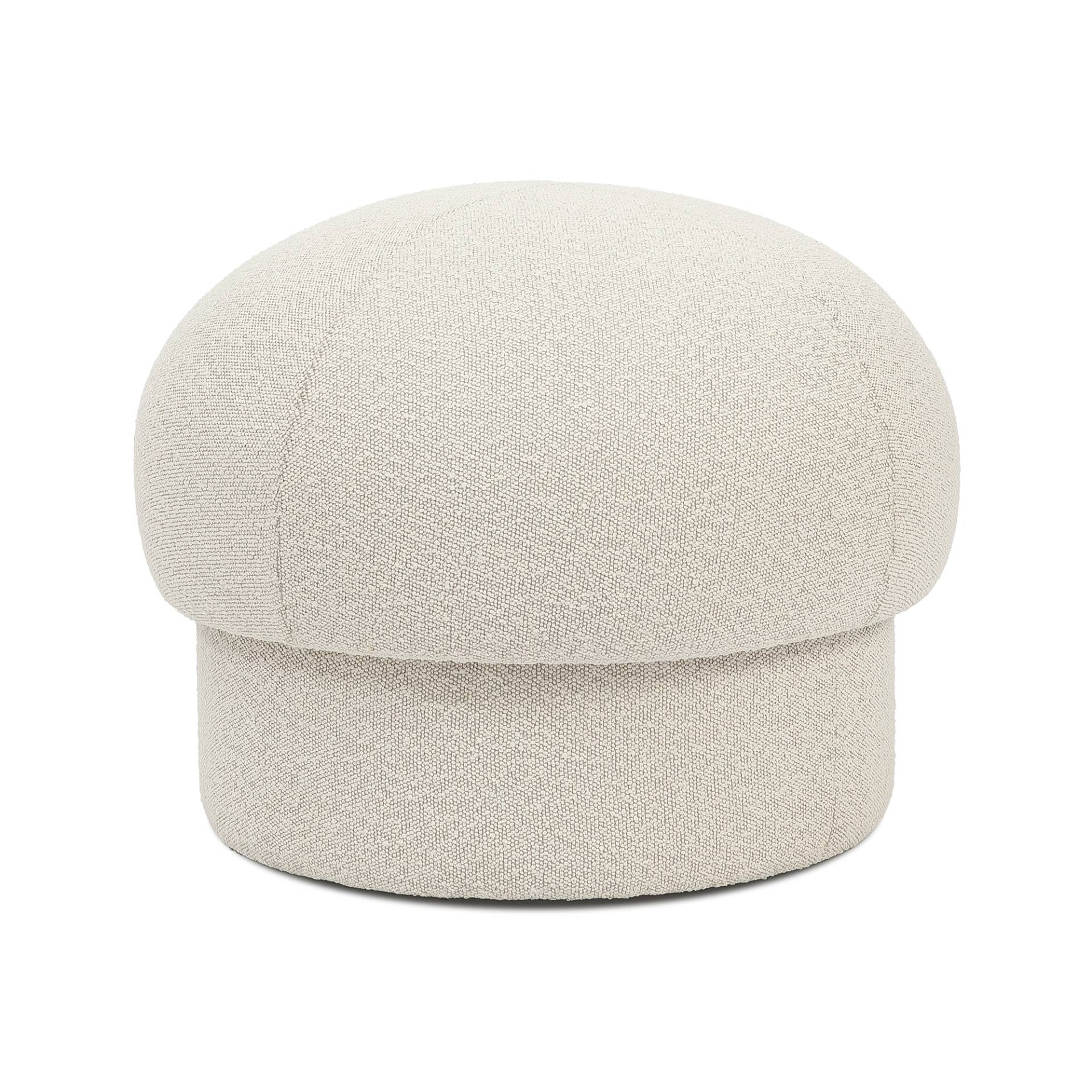 Design House Stockholm - Uno Pouf Ø65cm - creme/HxØ 50x65cm von Design House Stockholm