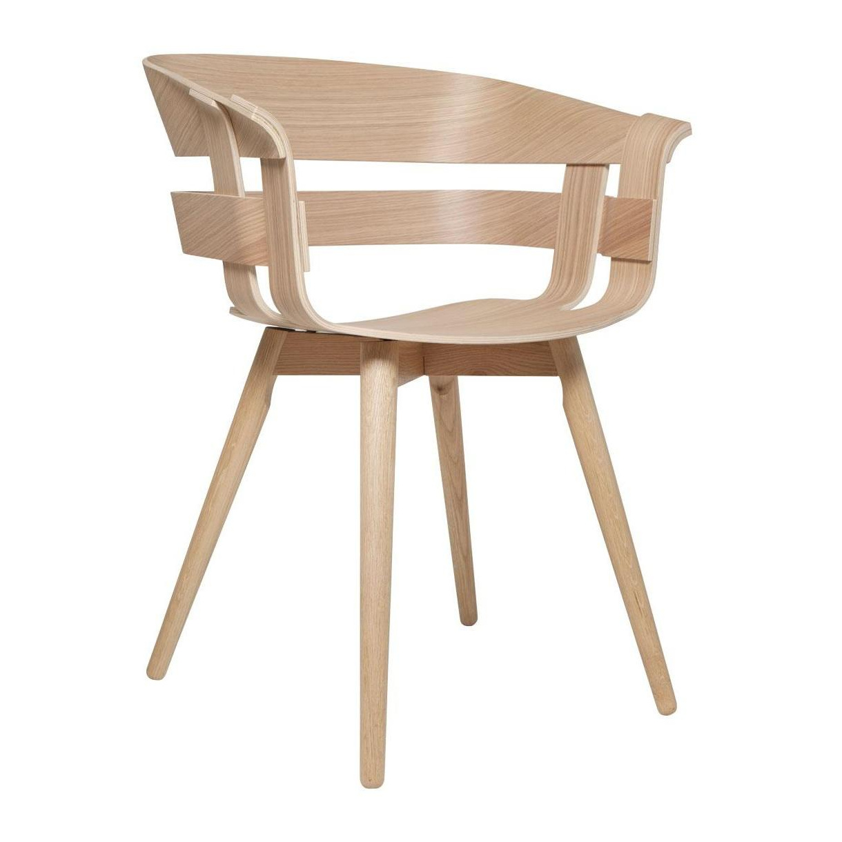 DesignHouseStockholm - Wick Armlehnstuhl Gestell Holz - eiche/BxTxH 57x50,5x75cm/Gestell Eiche von DesignHouseStockholm