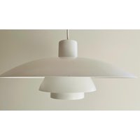 Louis Poulsen Ph 4/3 1970Er Jahre Hängelampe Weiss von DesignLightsDenmark