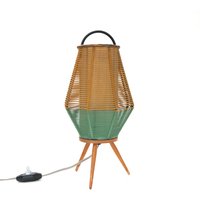 Mid Century Table Bedside Lamp String German - 1960S 60S 1950S 50S Modernist von DesignLoversHome