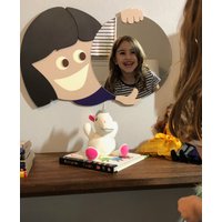 Benutzerdefinierte Kinderspiegel | Feier Dich Spiegel Für Kinderzimmer Personalisierter Kreis Wanddekoration Mädchen Jungen von DesignMarquis