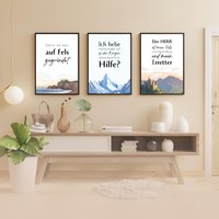 Christliche Poster | Felskollektion Fels Berge Burg Erretter 3Er Set von DesignMitGott