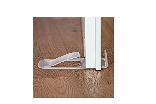 miunik Spring Türstopper Spring & Stoßdämpfer – doppelter Schutz gegen Schließen und Zuschlagen der Türen, vielseitig & effektiv (transparent) von MIUNIK