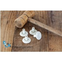 Eames Lounge Chair & Ottoman Glides | Black Or White Original Vitra von DesignRestoration