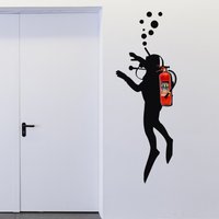 Feuerlöscher Aufkleber, Aufkleber Für Feuerlöscher, Aqualunger von DesignStickersStore