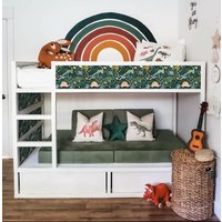 Ikea Kura Bed Aufkleber Junge Dinosaurier, Kura Bett Jungen Dino Abnehmbare Aufkleber, Etagenbett Abziehbilder Für Möbel von DesignStickersStore