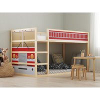 Ikea Kura Bett Aufkleber Feuerwehrauto, Ikea Kura Bett Jungen Abnehmbare Aufkleber, Zubehör, Abziehbilder Für Bett, Wrap Junge von DesignStickersStore