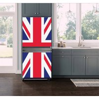 Kühlschrank Aufkleber, Uk Flagge Wrap, Vinyl Selbstklebender Kühlschrank Aufkleber, Uk Flagge Wrap, Vinyl Selbstklebender von DesignStickersStore