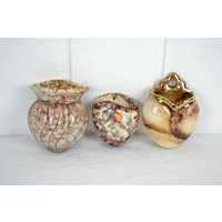 3 Wandvasen Konvolut Vase 50Er Blumenvase Vintage Brocante Modern Retro Design Porzelllanvase Pottery Keramik 60Er von DesignVintageShopDE