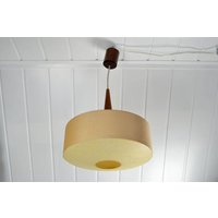Deckenleuchte 50Er 60Er Teak Leuchte Deckenlampe Design Vintage Hängelampe Teakholz Lampe Brocante von DesignVintageShopDE