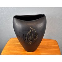 Eternit Pinguin Vase Von Fulgurit 50Er Blumenvase Pflanzschale Design Mid Century Vintage Modern Retro von DesignVintageShopDE