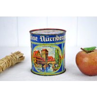 Homa Lebkuchenfabrik Otto Schmidt Blechdose Dose 30Er Nürnberg Gefäß Aufbewahrung Vintage Dekoration Deko Box von DesignVintageShopDE