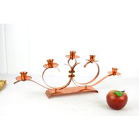 Kupfer Kerzenständer G. Schuster Kunsthandwerk Wurzen Hammerschlag Getrieben Kerzen Vintage Design Kerzenleuchter Leuchter von DesignVintageShopDE