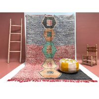 5X8Ft - Exklusiver Boujaad Teppich, Handgefertigter 152 cm X 247 cm, Handgeknüpfter Teppich von DesignandCreativity