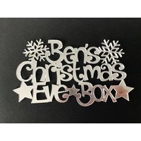 Personalisierte Heiligabend Box Topper, Handwerk Zeichen, Plakette von DesignandEtch