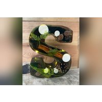 Epoxidharz Buchstabe Mit Beleuchtung von DesignbyK4OnlineShop