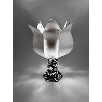 Tulpenlampe - Silberfinish von DesignbyMarkC