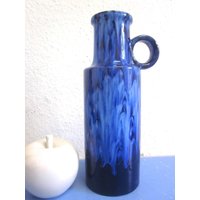 Scheurich 401-28 Vase Krugvase in Blau 70S Pop Art Design Lava Wgp von Designclassics24