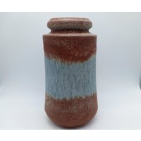 Scheurich 549-21 Vase Keramik Keramikvase Seltene Glasur 70Er Blau Braun Designclassics24 von Designclassics24