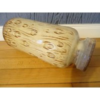 Scheurich Koralle Bodenvase Vase Reliefdekor, Beige 70Er Design Midcentury Modernist Designclassics24 von Designclassics24