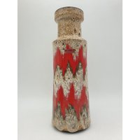 Scheurich Lora 205 32 Grosse Vase Keramik Keramikvase Flat Vase 70Er Fat Lava Designclasssics24 von Designclassics24