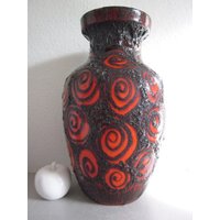 Scheurich Wgp Vase Bodenvase Lava 60Er 70Er Pop Art Design Keramik von Designclassics24