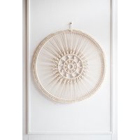 Makramee Mandala Wandbehang - Aus Recycelter Kordel Makramee Mandala Wandbehang - Aus Recycelter Kordel von DesigndeDIURA