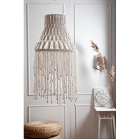 Makramee Pendelleuchte Handgefertigt Mit Fransen Schlichtes Design Geknüpfter Kronleuchter von DesigndeDIURA