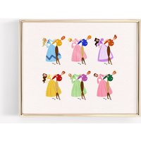 Seven Brides For Brothers Musical Broadway Kunst Fan Art Illustration Print Designedbyshea von DesignedByShea