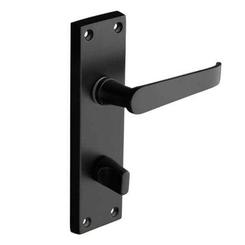 Designer Levers Viktorianische Türgriffe mit geradem Hebel – Mattschwarz – 1 Paar – Türgriff für den Innenbereich – Badezimmertürgriff von Designer Levers