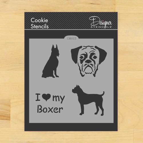 Designer Stencils Schablone "I Love My Boxer" von Designer Stencils