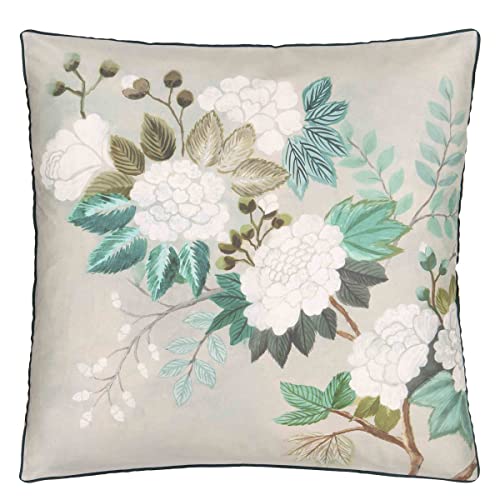 Designers Guild Kissenbezug, Bedruckt, Baumwolle, Satin, orientalische Blume, 65 x 65 cm von Designers Guild