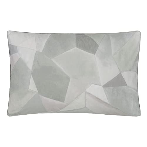 Designer Guild bedruckter Baumwoll-Perkal-Kissenbezug, modernes Geo-Zinn, 50 x 75 cm von Designers Guild