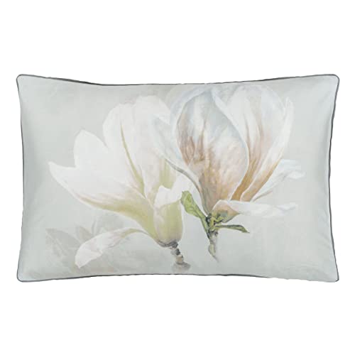 Bedruckter Baumwoll-Satin-Kissenbezug, Yulan Magnolie, 50 x 75 cm, Designers Guild von Designers Guild