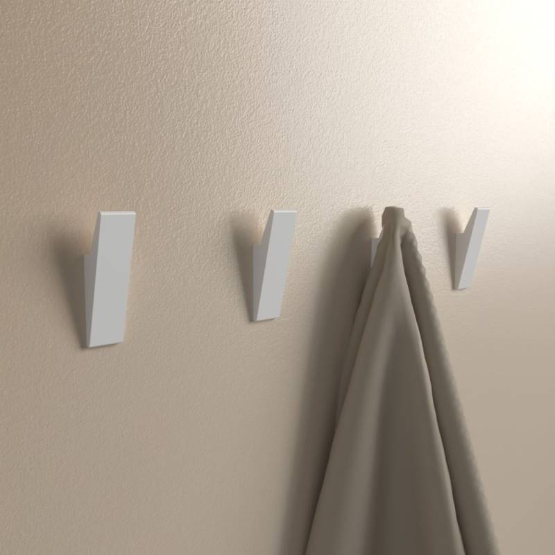 Klebehaken Weiß (4 Stück) von Designfabrik Hamburg