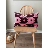 Rosa İkat Kissen Seide Samt Ikat Akzent Deko Wurfkissen Ethno Bettkissen Boho Style Gide Für Mama Home Deco von DesignhomeStore