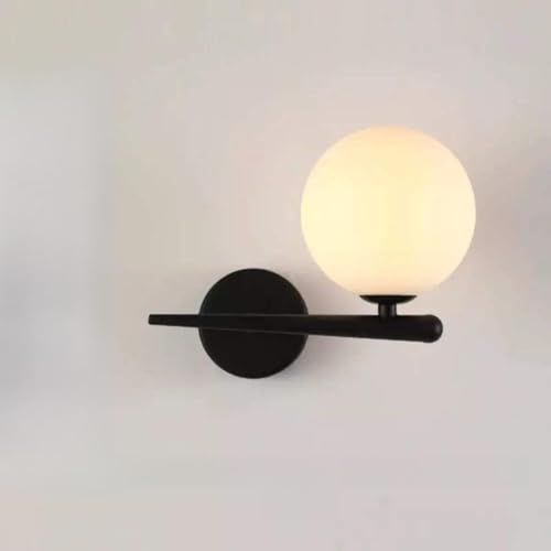 Designix Wandleuchte, Leuchtkugel, Schwarz, Warmweiß von Designix