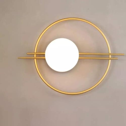 Designix Wandleuchte Kreis | moderner Glanz in kaltweißem Gold Designix Wandleuchte Kreis | moderner Glanz in kaltweißem Gold von Designix