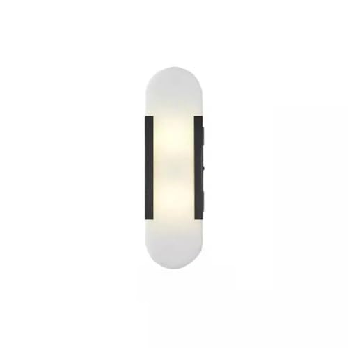 Designix Wandleuchte Marmor | Mondstrahl Schwarz | 35 x 10 cm von Designix