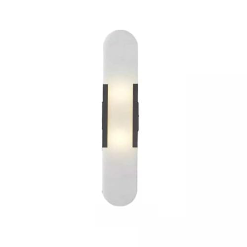 Designix Wandleuchte Marmor | Mondstrahl Schwarz | 50 x 10 cm von Designix