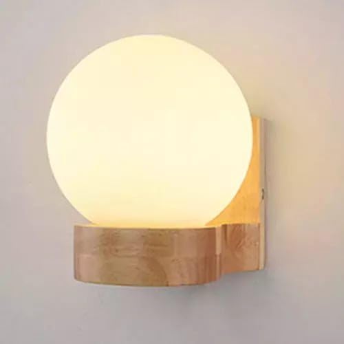 Designix Wandleuchte mit nordischer Kugel | skandinavisches Licht B ohne Glühbirne von Designix