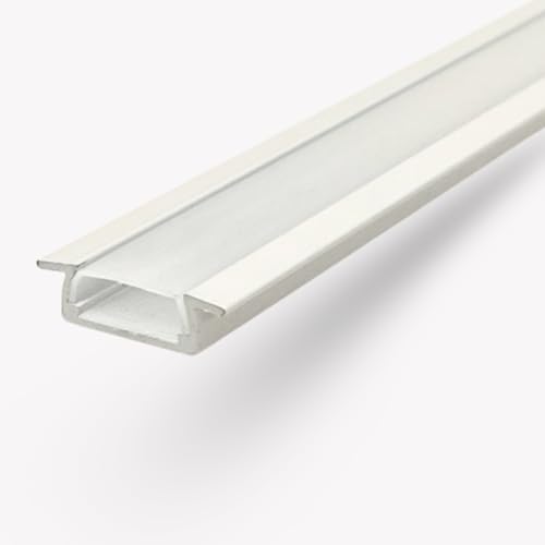 Designlight Einbauprofil aus Aluminium für LED-Streifen, 2 Meter - Weiß von Designlight
